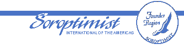 Soroptimist International and Founder Region Emblems and graphic page title